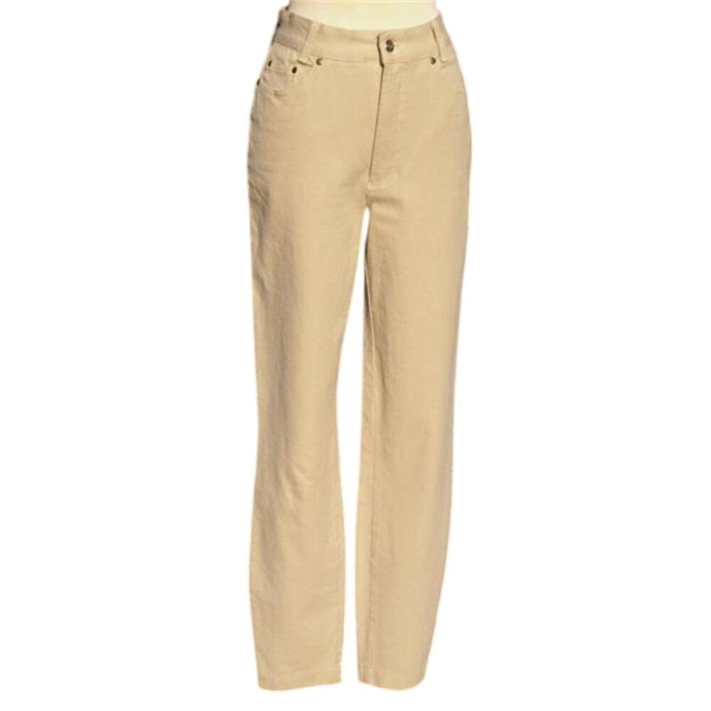 Cambio Body Jean Pant Tan sz 4/6 Straight Leg Higher waist 008500